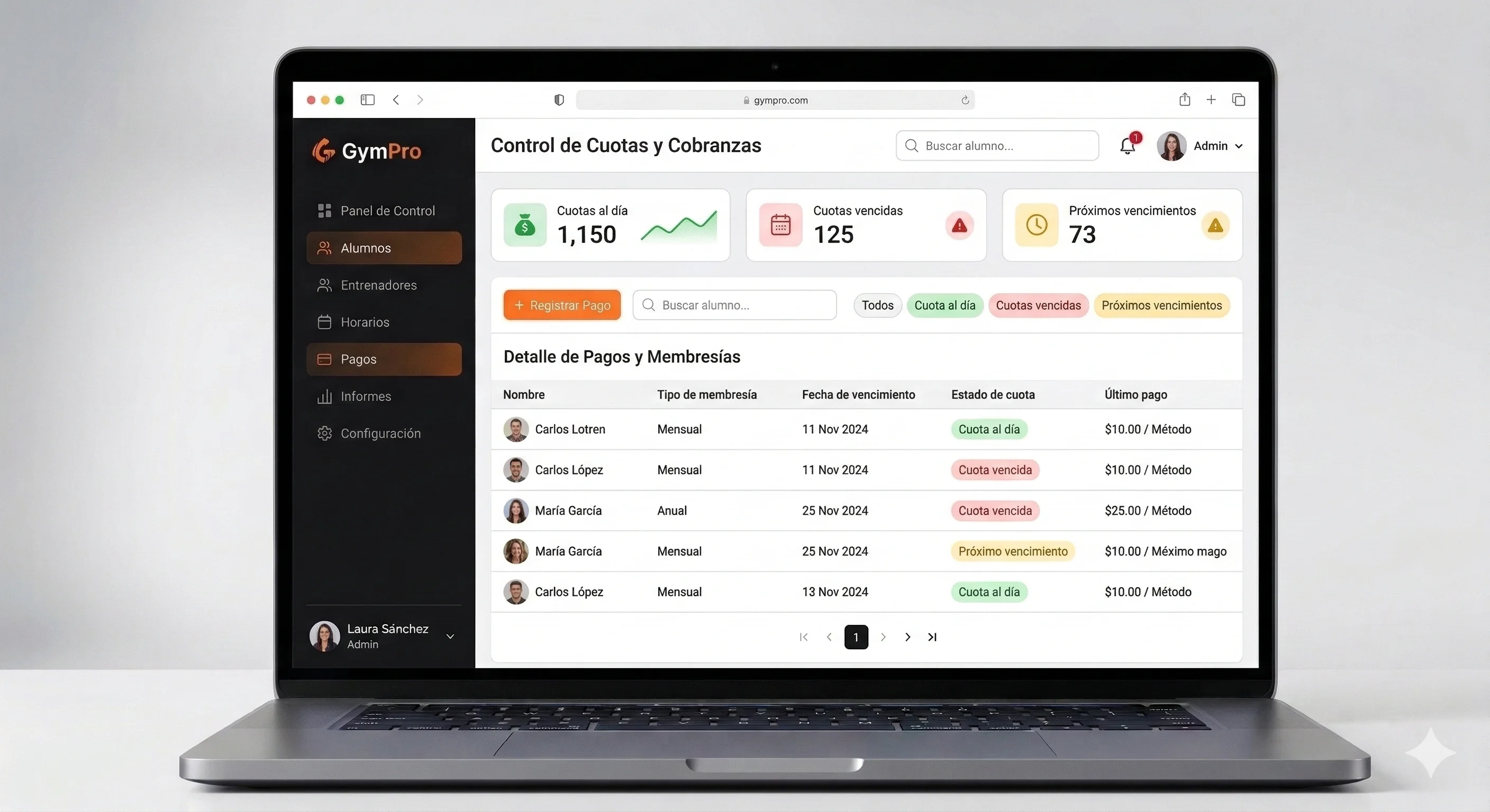 Control de Cuotas